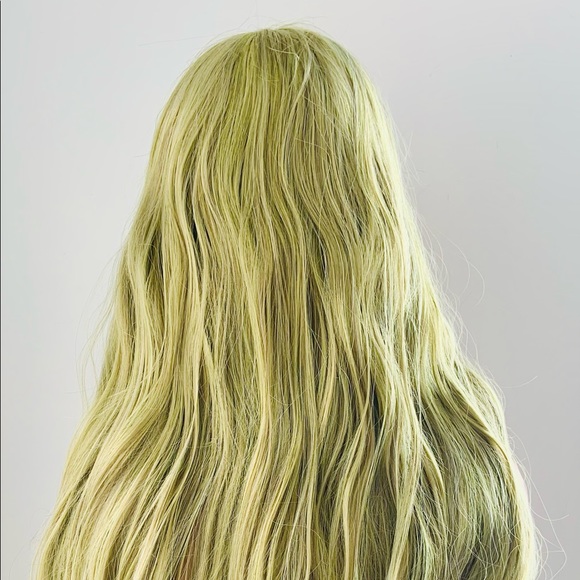 Long Gorgeous Green 13x3 Lace Front Premium Fiber Wig - Picture 10 of 11